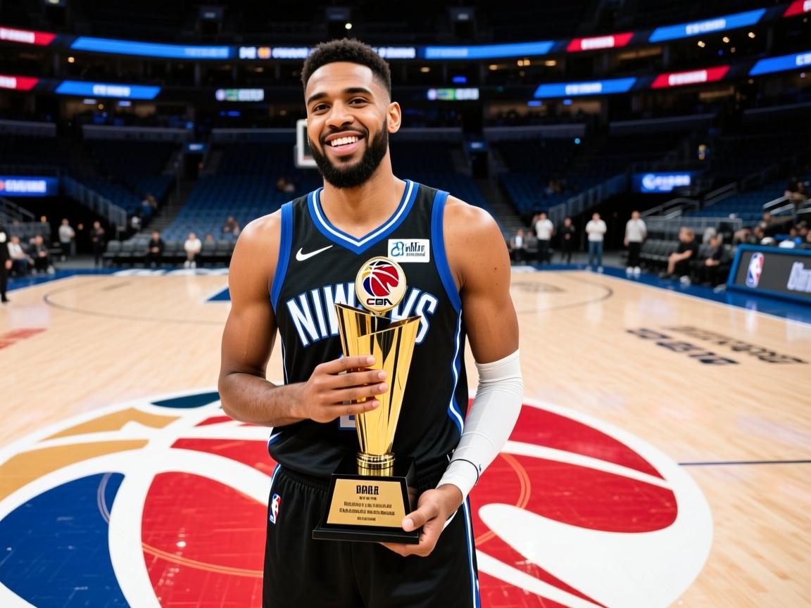 篮网队后卫获得年度最佳进步球员奖